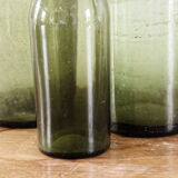 Set of 3 canning bottles in blown glass