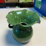 Cerenne Vallauris green pitcher vase