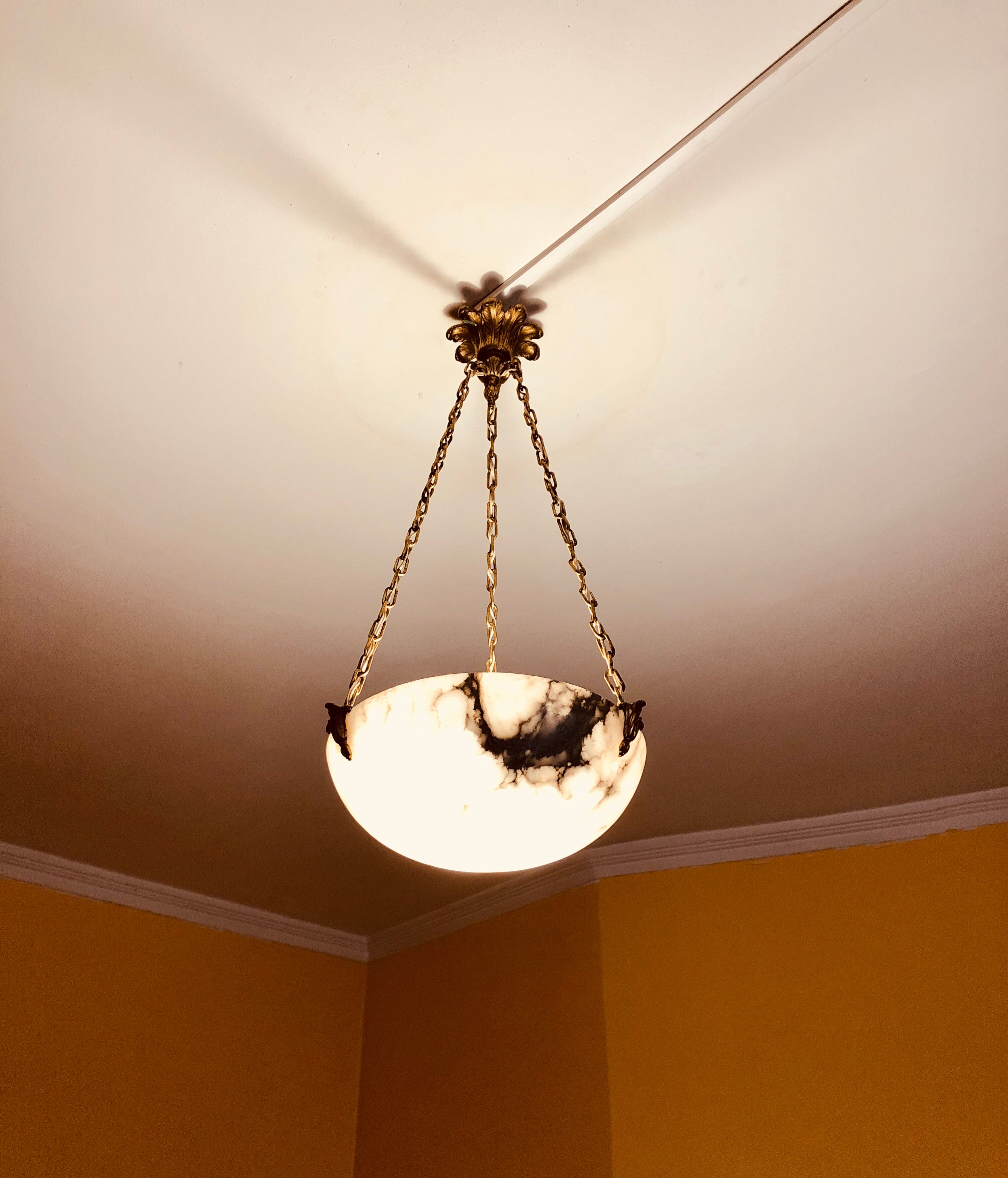Lustre vasque art nouveau