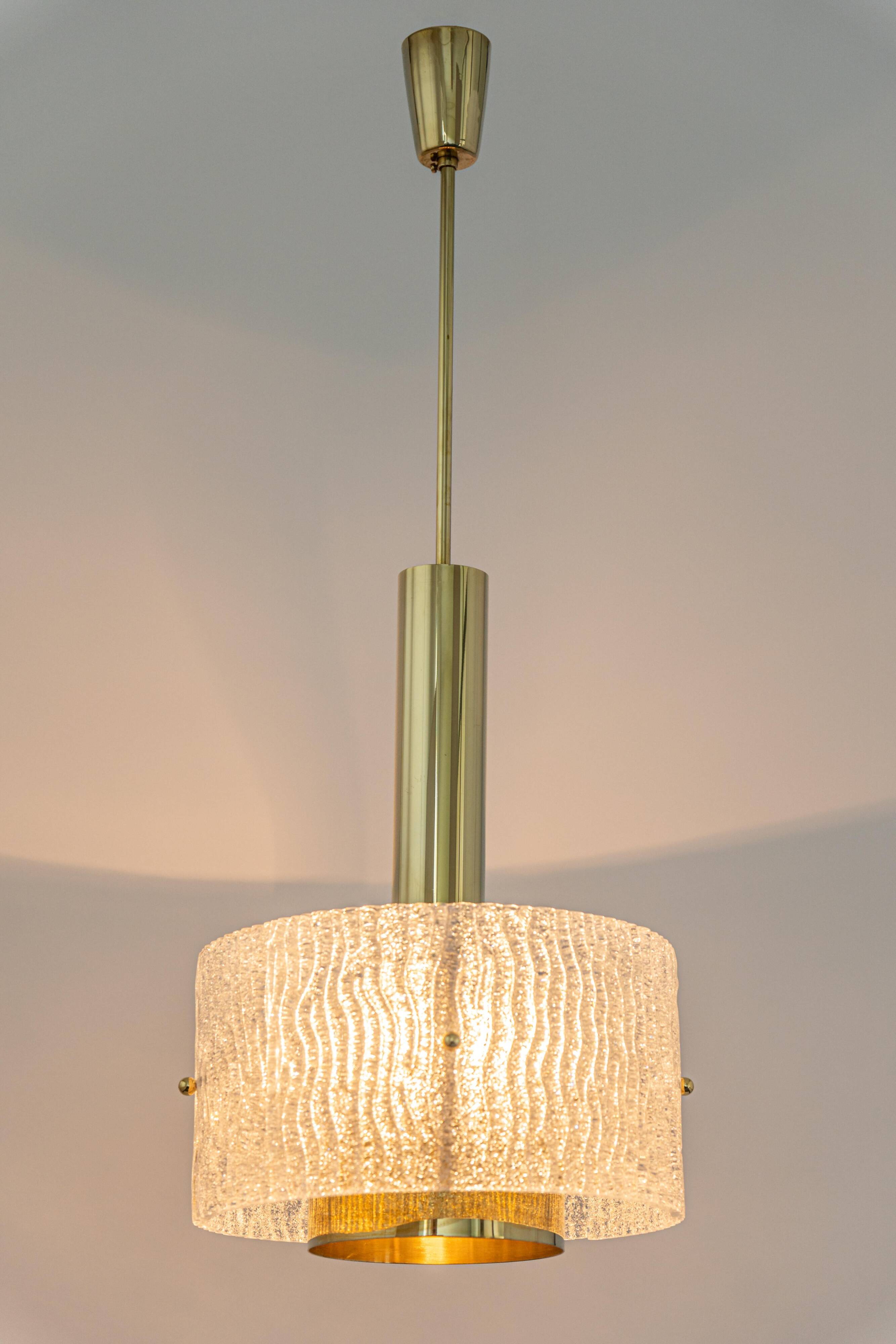Large Murano hanging lamp by Hillebrand, 1970s