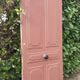 Old solid wood entrance door H225xW86cm right-hand push