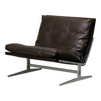 Kastholm & Fabricius BO-561 Chaise longue en cuir marron chocolat Bo-Ex