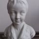 Porcelain child bust sign Tharaud Limoges