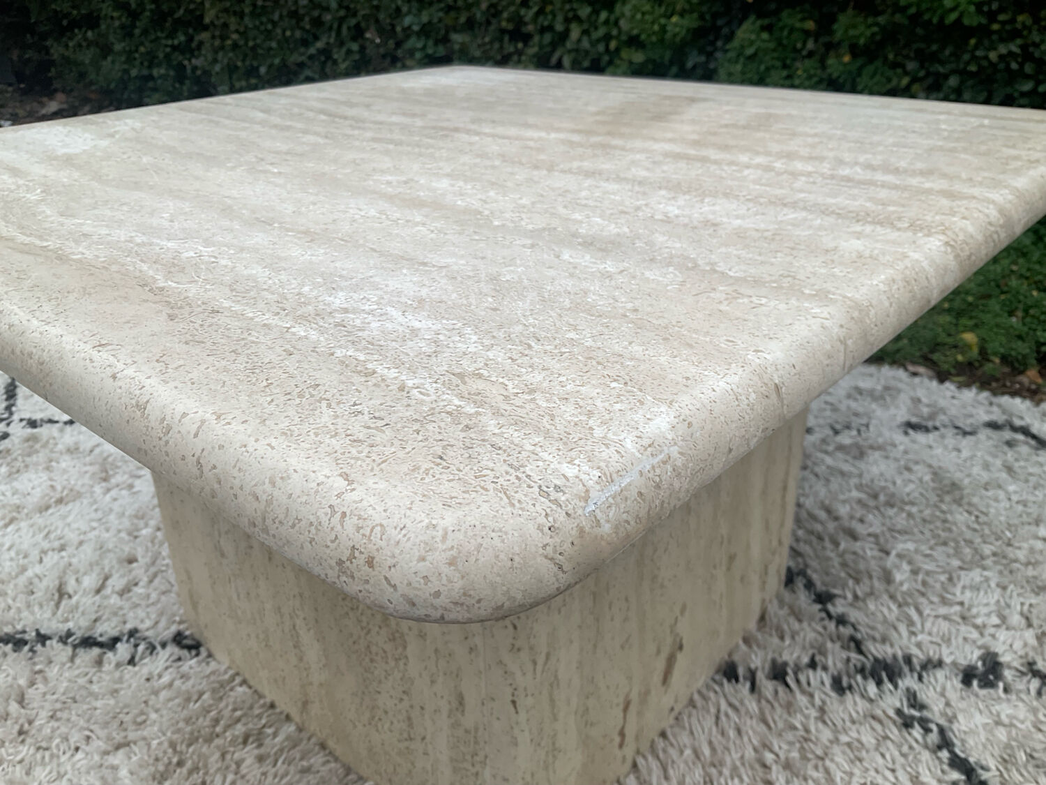 Travertine coffee table, 1970s