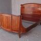 Golden bronze Louis XVI style mahogany bed