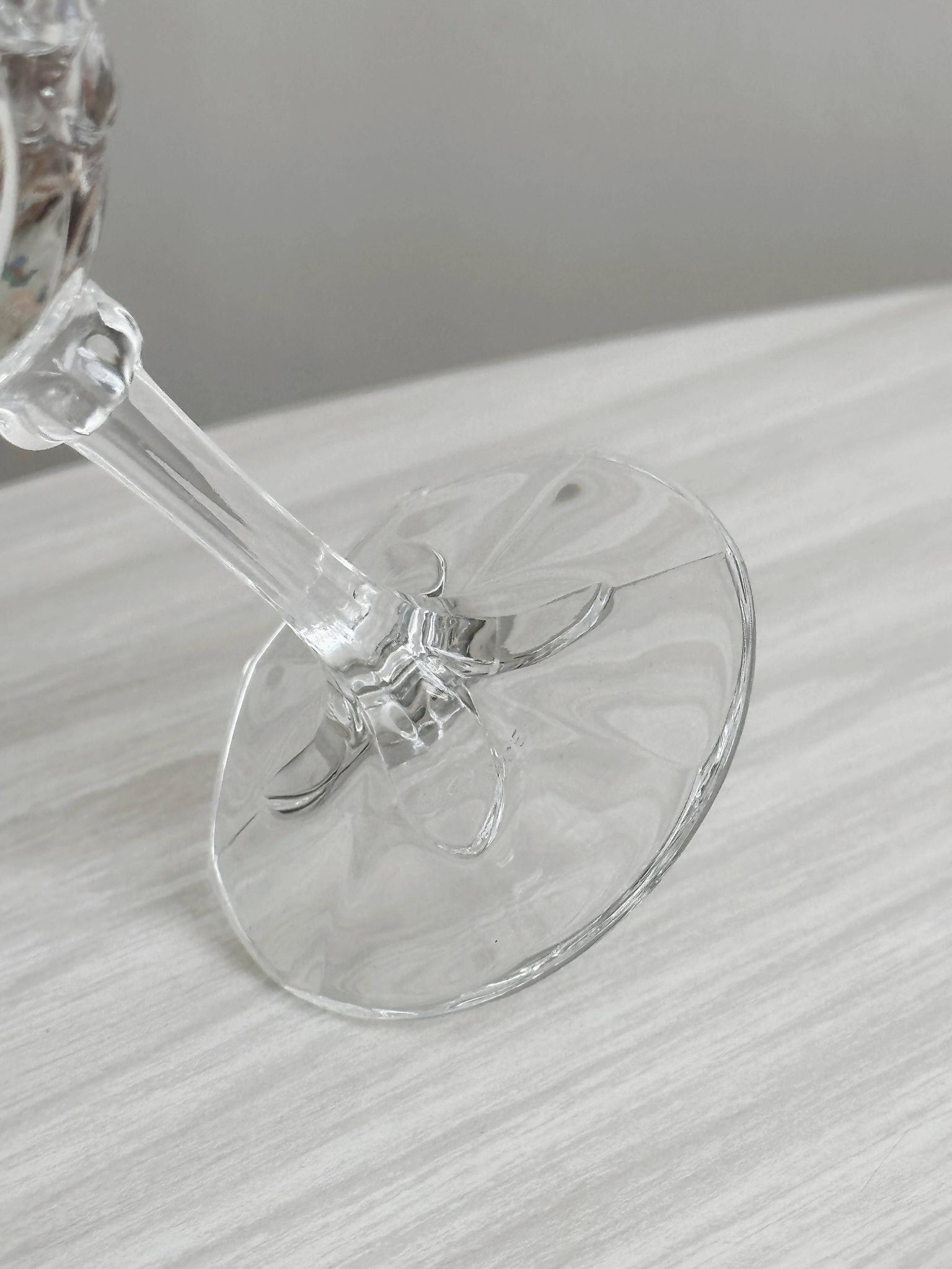 5 Vintage Cut Thick Glass Shot Glasses