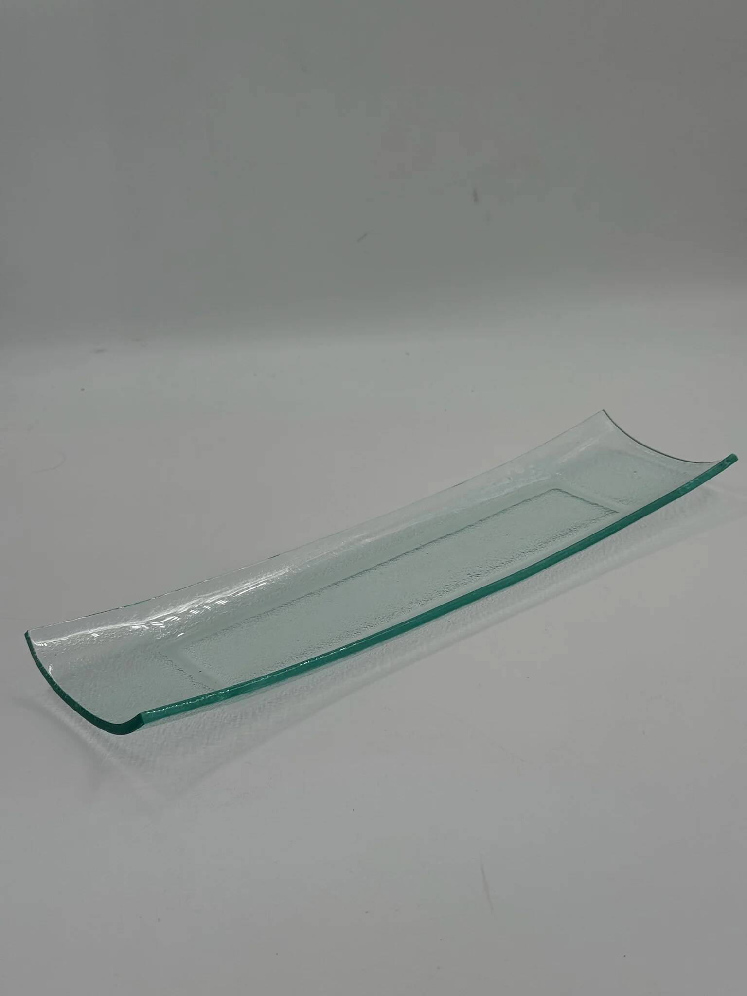 Plateau de service vintage en verre