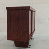 Rosewood and chrome sideboard, 60's