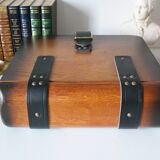 Solid oak box book shape