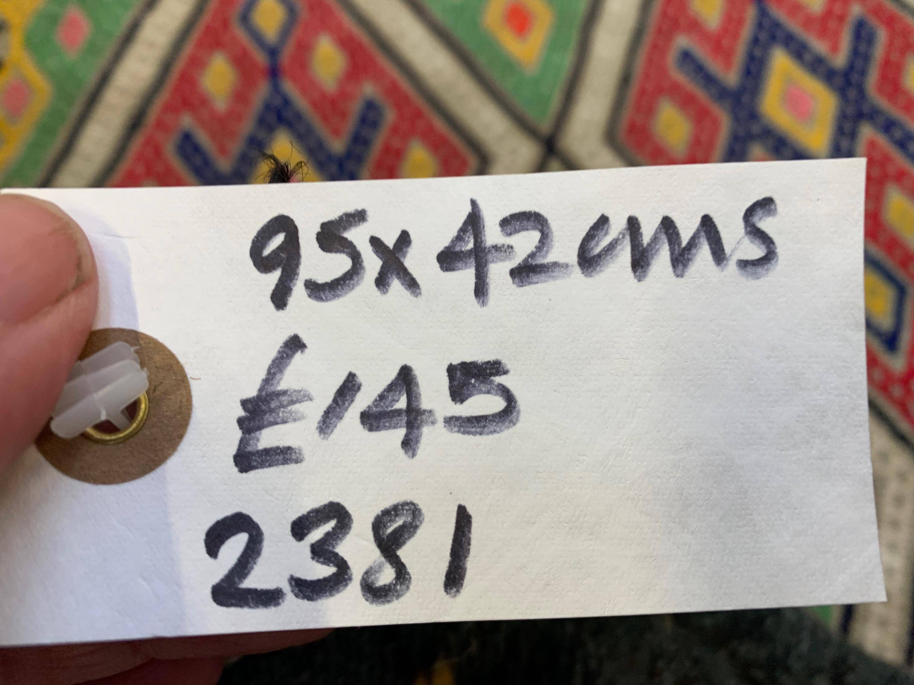 Vintage Turkish Mini Kilim 95x42 cm Wool Small Kelim Runner, shabby Chic