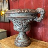 Pair of cast iron planters