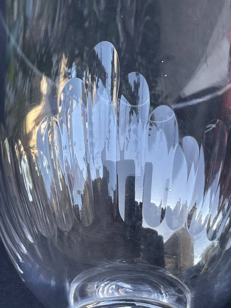 5 baccarat water glasses – art nouveau