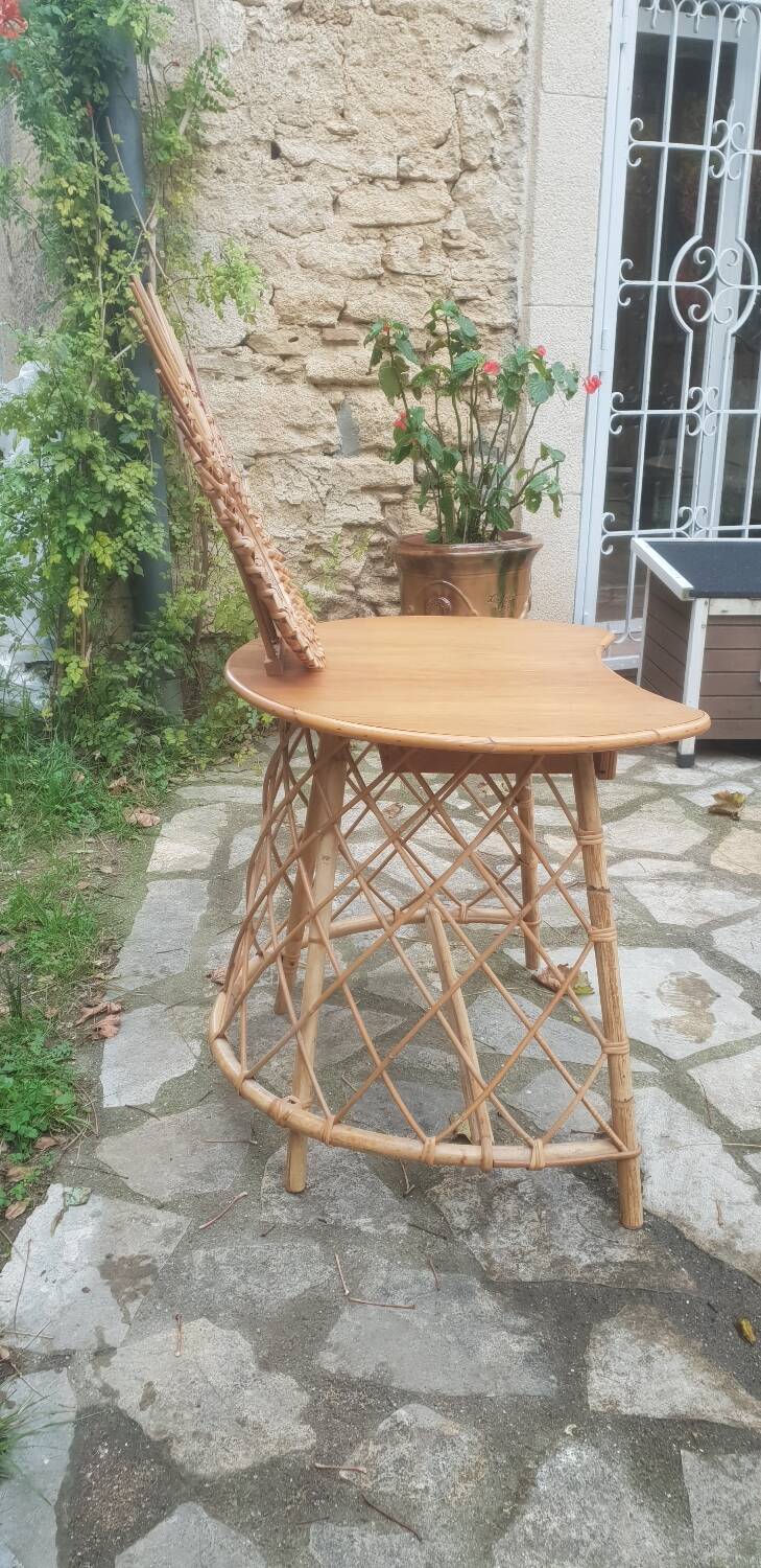 1960s rattan hairdresser's chair