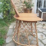 1960s rattan hairdresser's chair