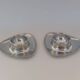 Alessi Egg Cup Carlo Mazzeri & Anselmo Vitale Stainless Steel Pair