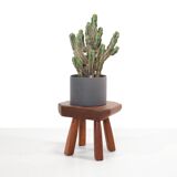 Oak stool brutalist vegetable table