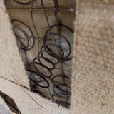 50s, Danish design, refurbished armchair, vintage velour