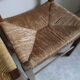 4 straw and wood chairs
