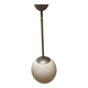 Bauhaus pendant lamp - opaline and metal