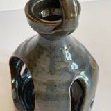 Vintage Handcrafted Stoneware Candle Holder