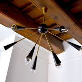 Sputnik 9-armed lustre, Italy, 1960