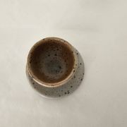 Ceramic egg cup signed Barges
