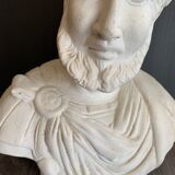 Bust in plaster Greek emperor