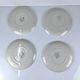 Set of 4 dessert plates GIEN, Primefleur creation, model "Constellation", 1950.
