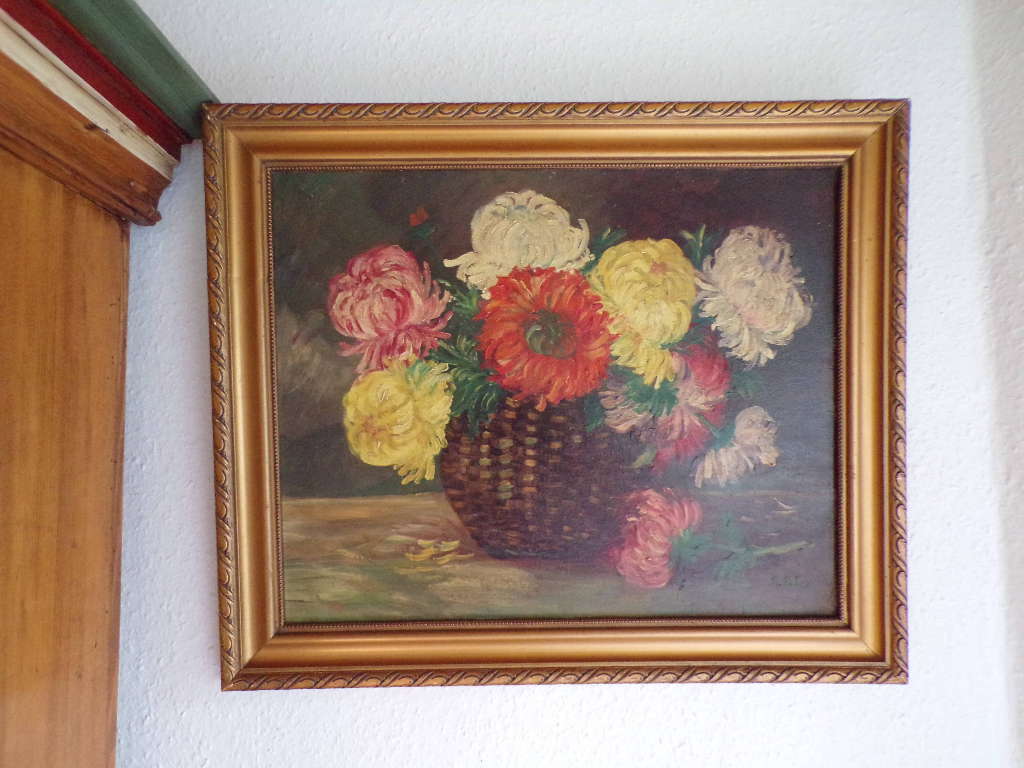 Still life with bouquet of flowers