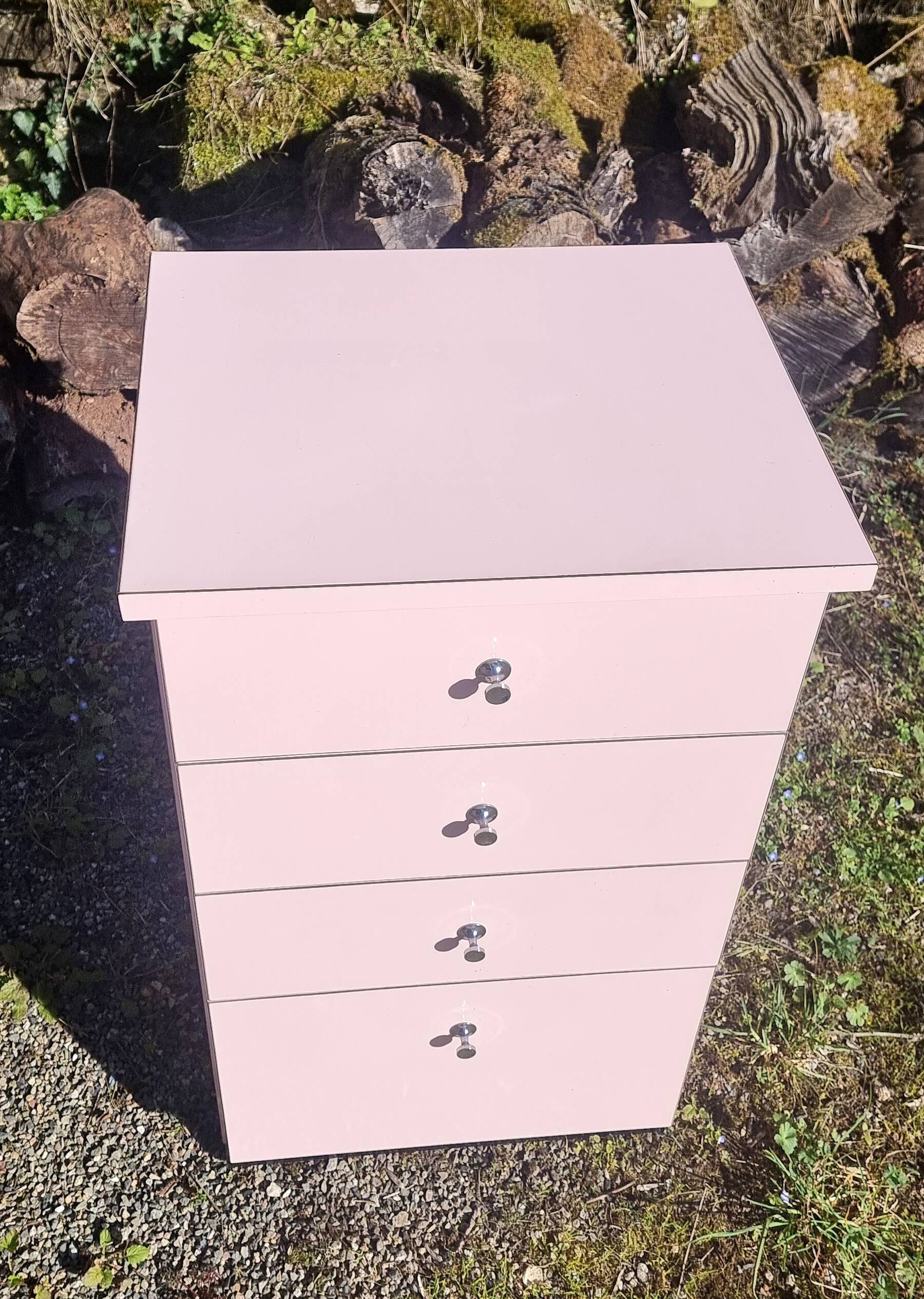 Vintage 1970s formica chest of drawers