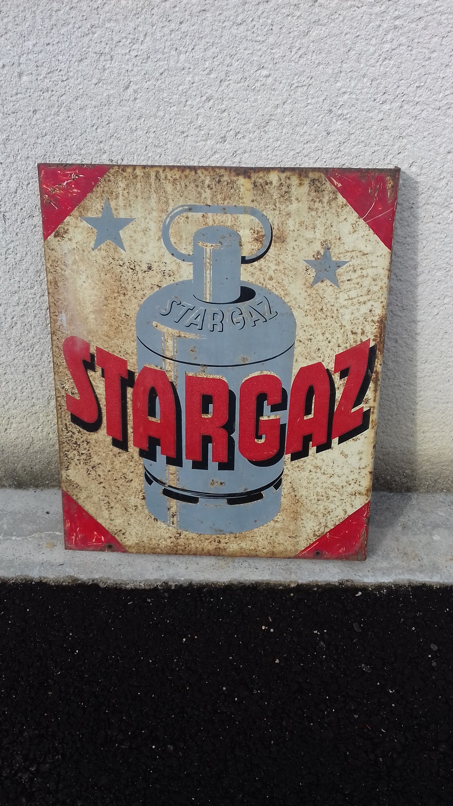 Stargaz advertising plate