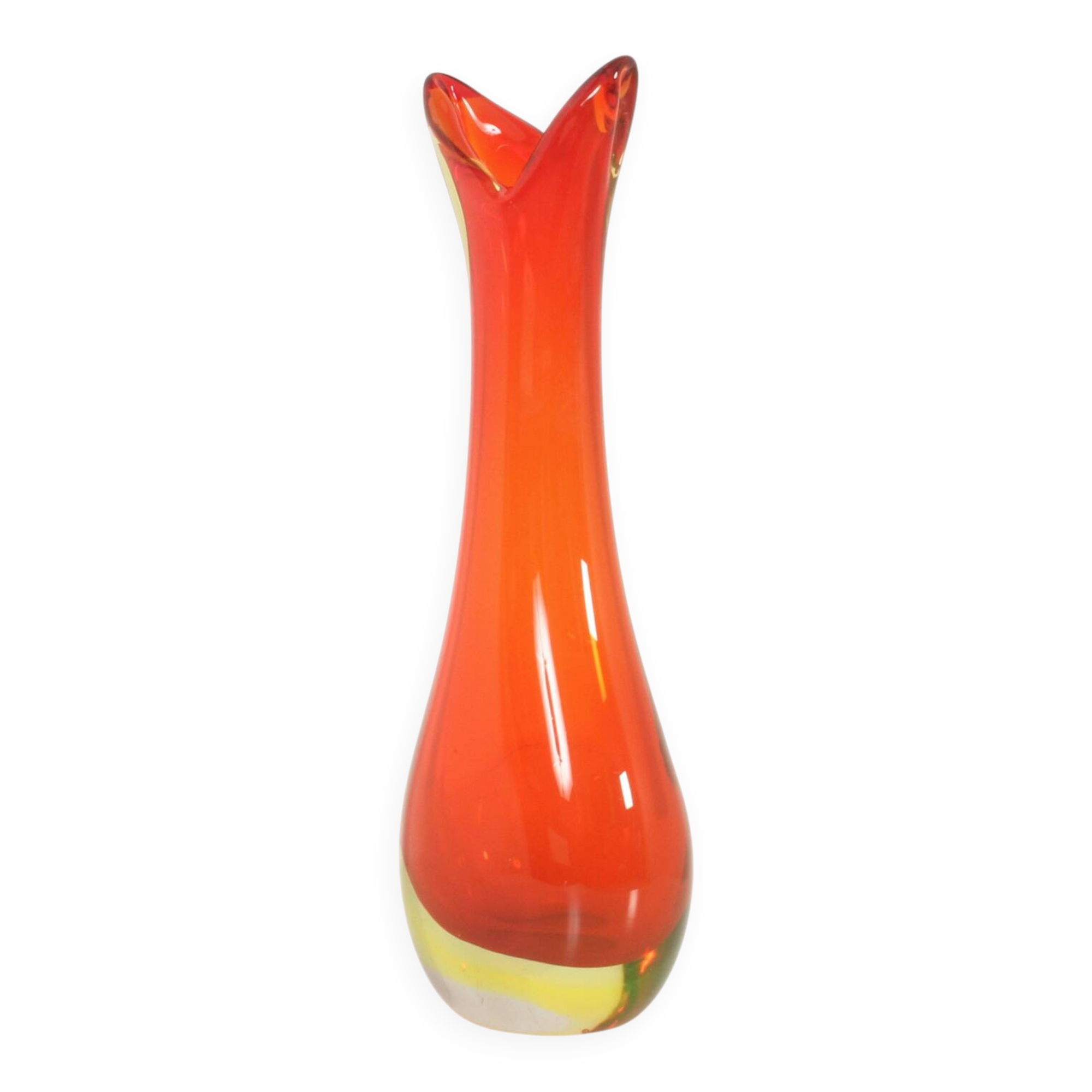 Murano glass vase with a wide neck, Italy, 1960s