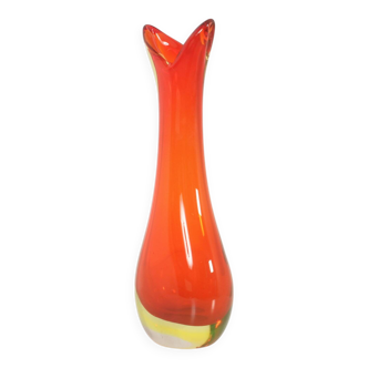 Murano glass vase with a wide neck, Italy, 1960s