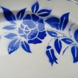 Pat ovale roses bleues