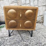 Menzzo Boomer bronze bedside table