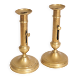 Pair of brass candlesticks