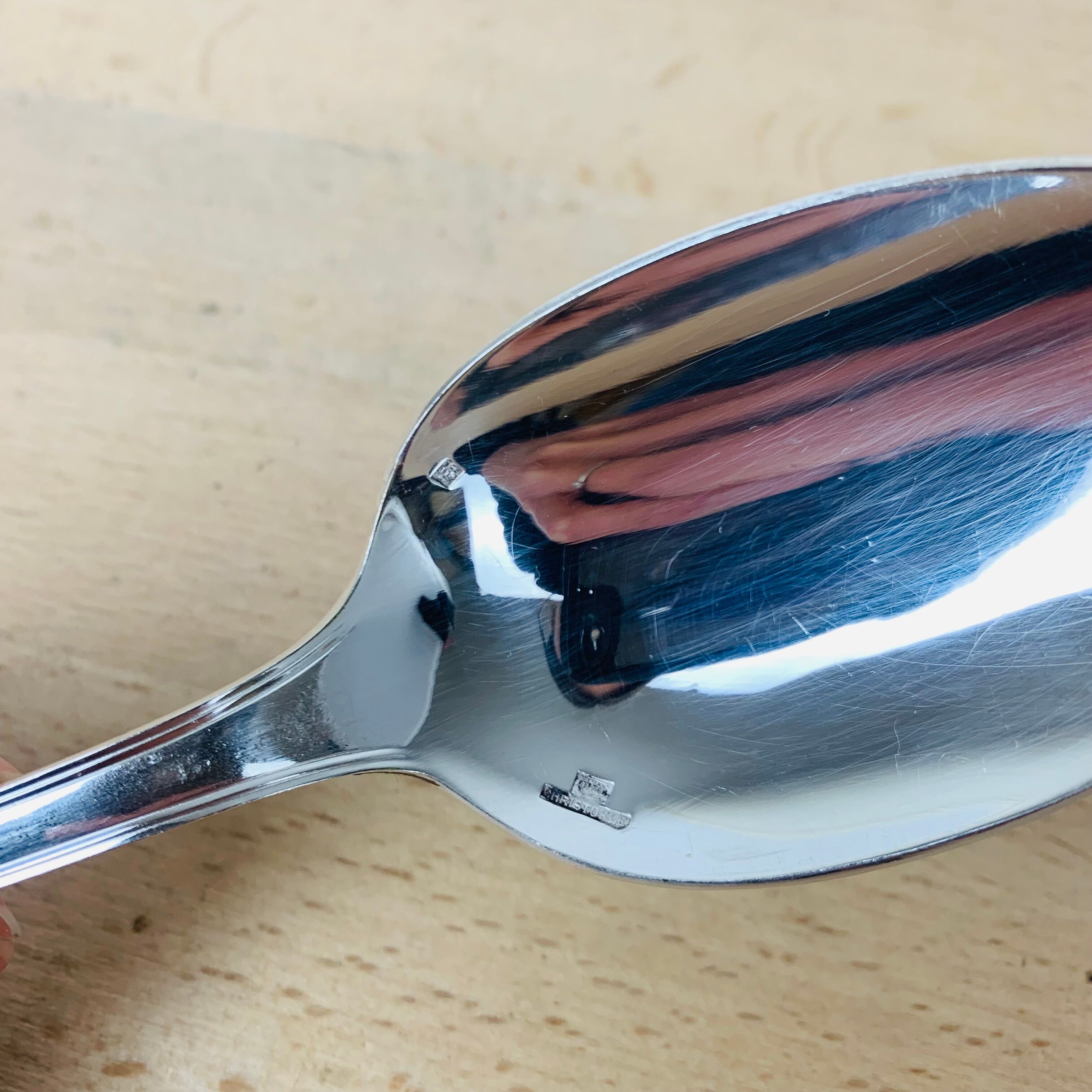 Housewife Christofle Boreal silver metal 22 pieces forks spoons