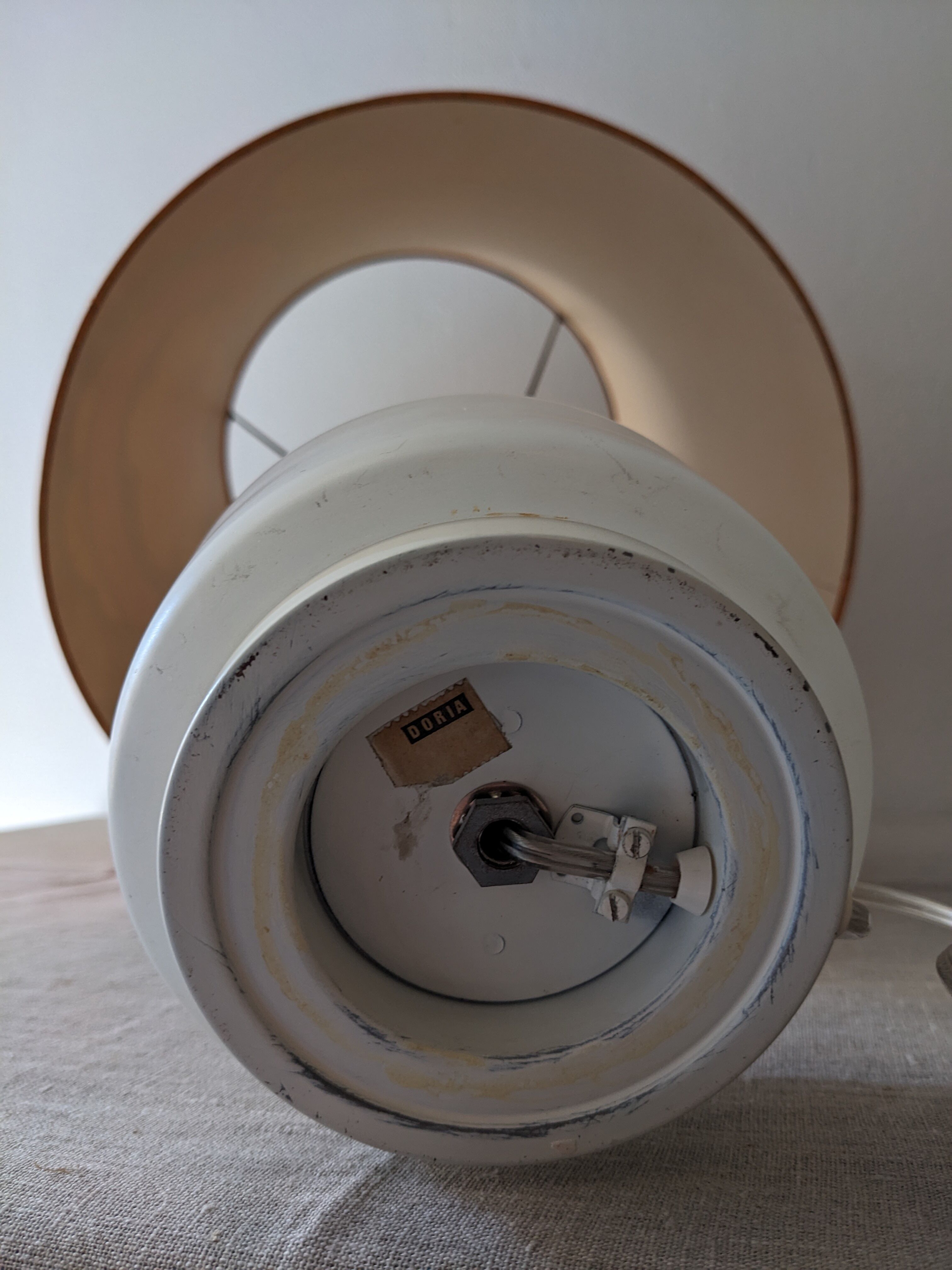 Glass lamp from the 60s/70s by Doria Leuchten