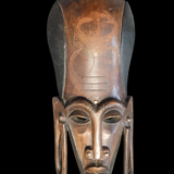 Ancient wooden mask from Kenya