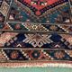 Vintage Turkish Tribal Rug veg dye 220x132 cm Turkish Carpet Red, Blue, Green