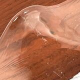 Vintage German glass plate or bowl by Hans Jürgen Richartz for Richartz Art Collection, Mathildenhütte, Solingen, Germany.