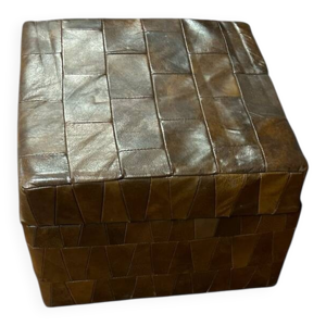 Pouf coffre patchwork