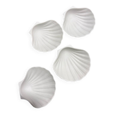 4 coquilles saint Jacques en faïence