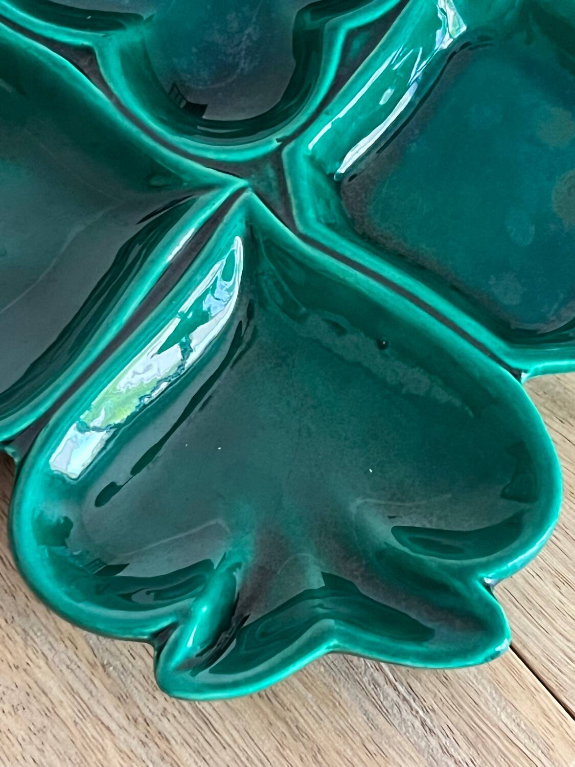 Plat à apéritif vintage en céramique