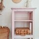 Etagère - meuble rose patiné
