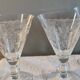 8 large Art Deco crystal glasses, grape clusters (+ 2 gifts)