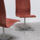 Early set of 4 'Oxford' swivel chairs by Arne Jacobsen for Fritz Hansen, 1966