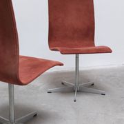 Early set of 4 'Oxford' swivel chairs by Arne Jacobsen for Fritz Hansen, 1966