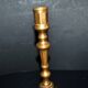 Antique bronze candlestick 18th century octagonal carved chandelier Louis XIV 23.5 cm