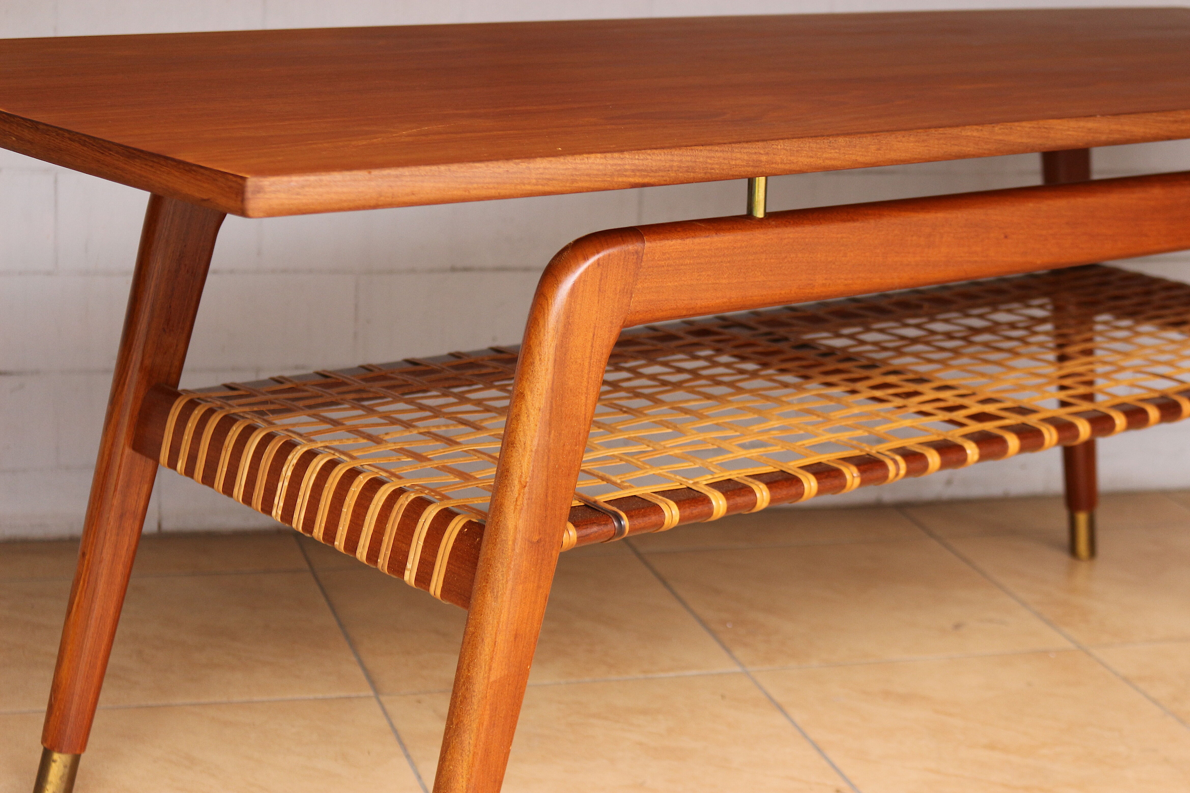 Mid century teak coffee table by Aase Dreieri, Norway 1950